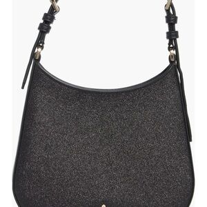 Kate Spade New York Elegant Black glimmer leather Shoulder Bag